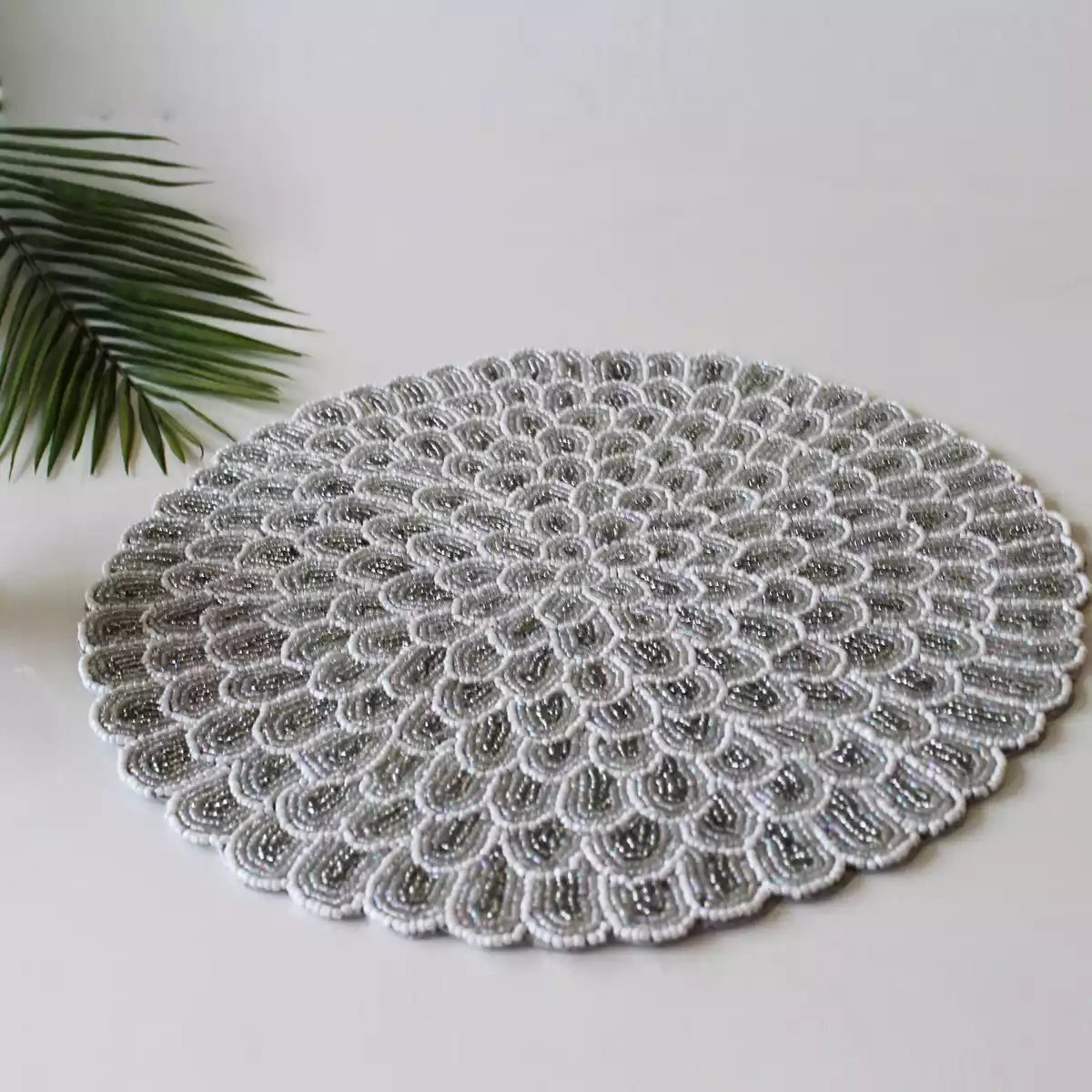 Sparkly Dazzle Grey Beaded Mat