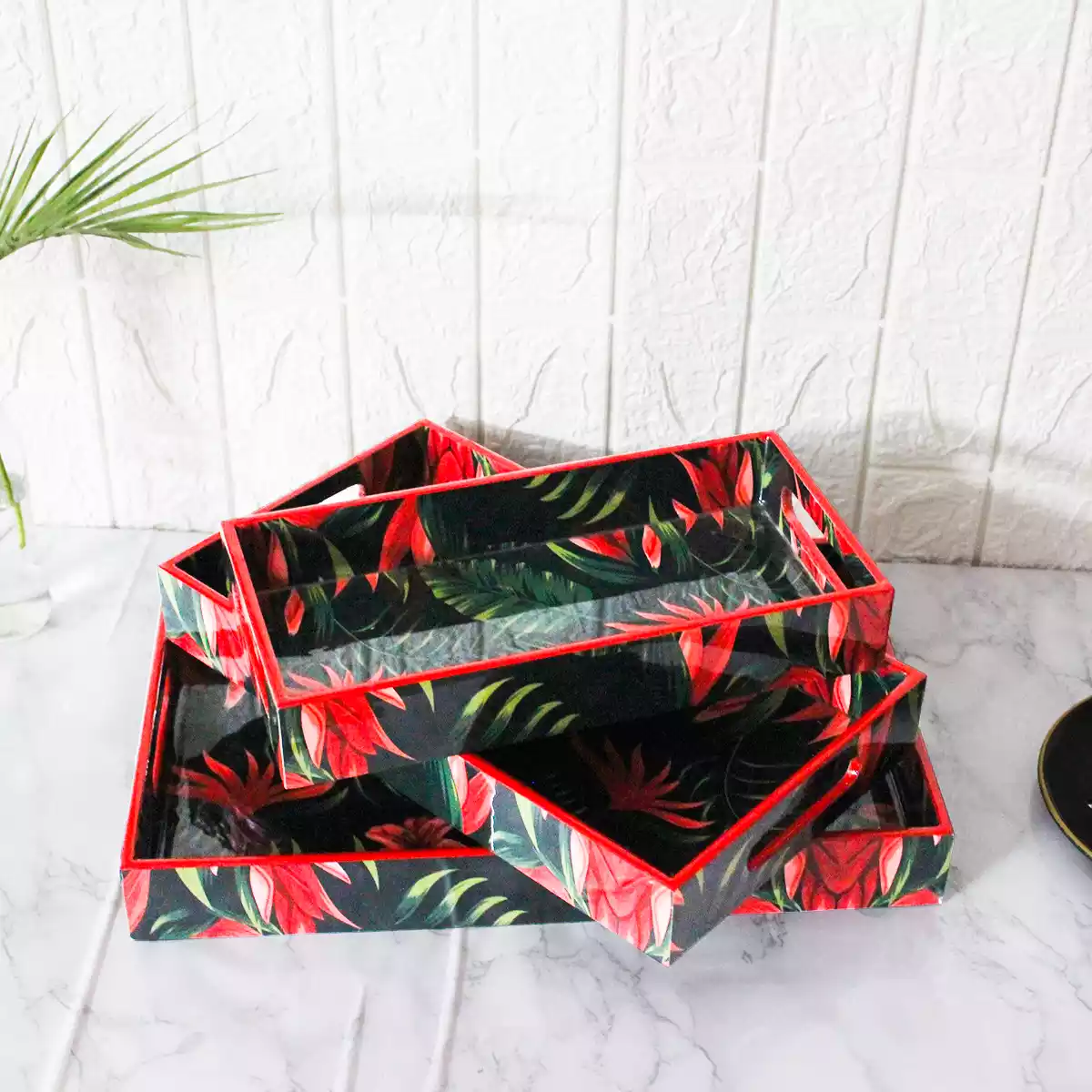 Tropical Galore Nesting Tray Set