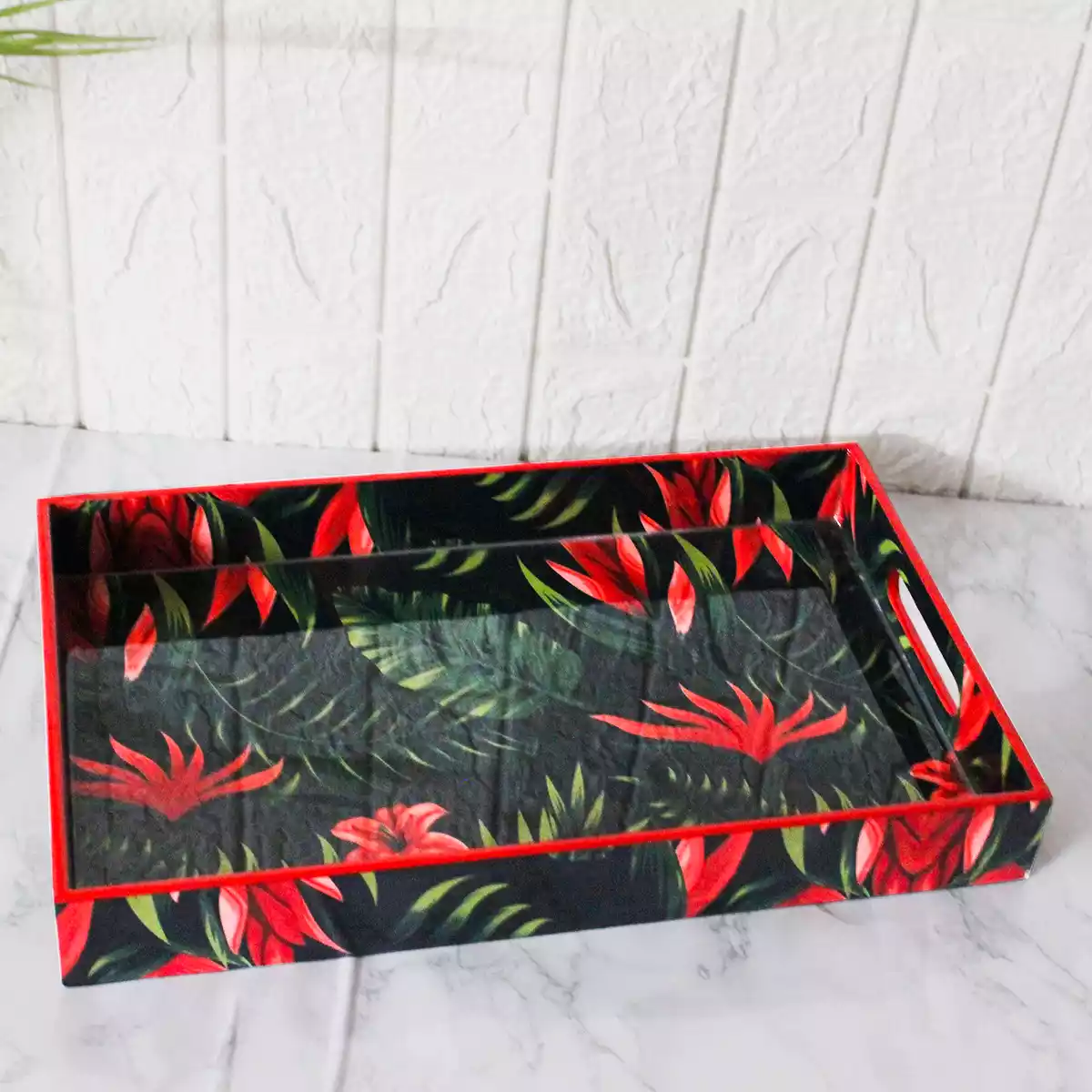 Tropical Galore Nesting Tray Set