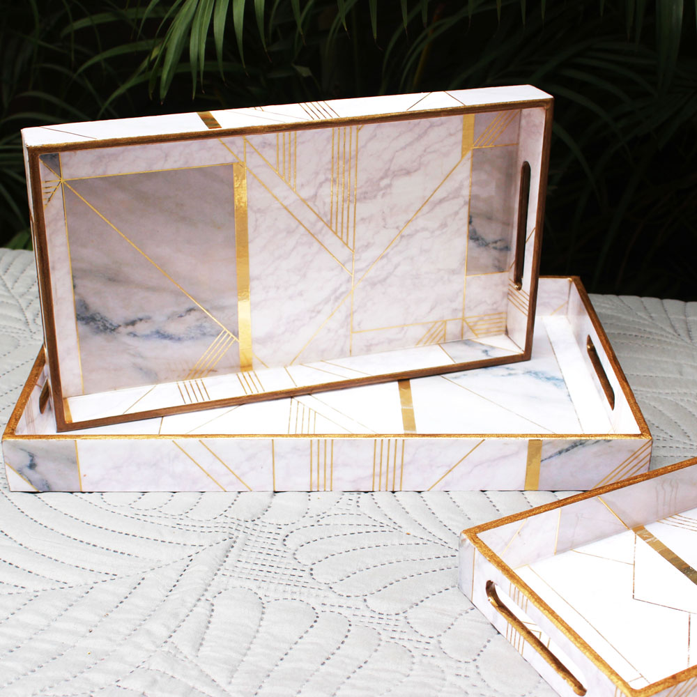 Harmony Hues Rectangular Tray Set