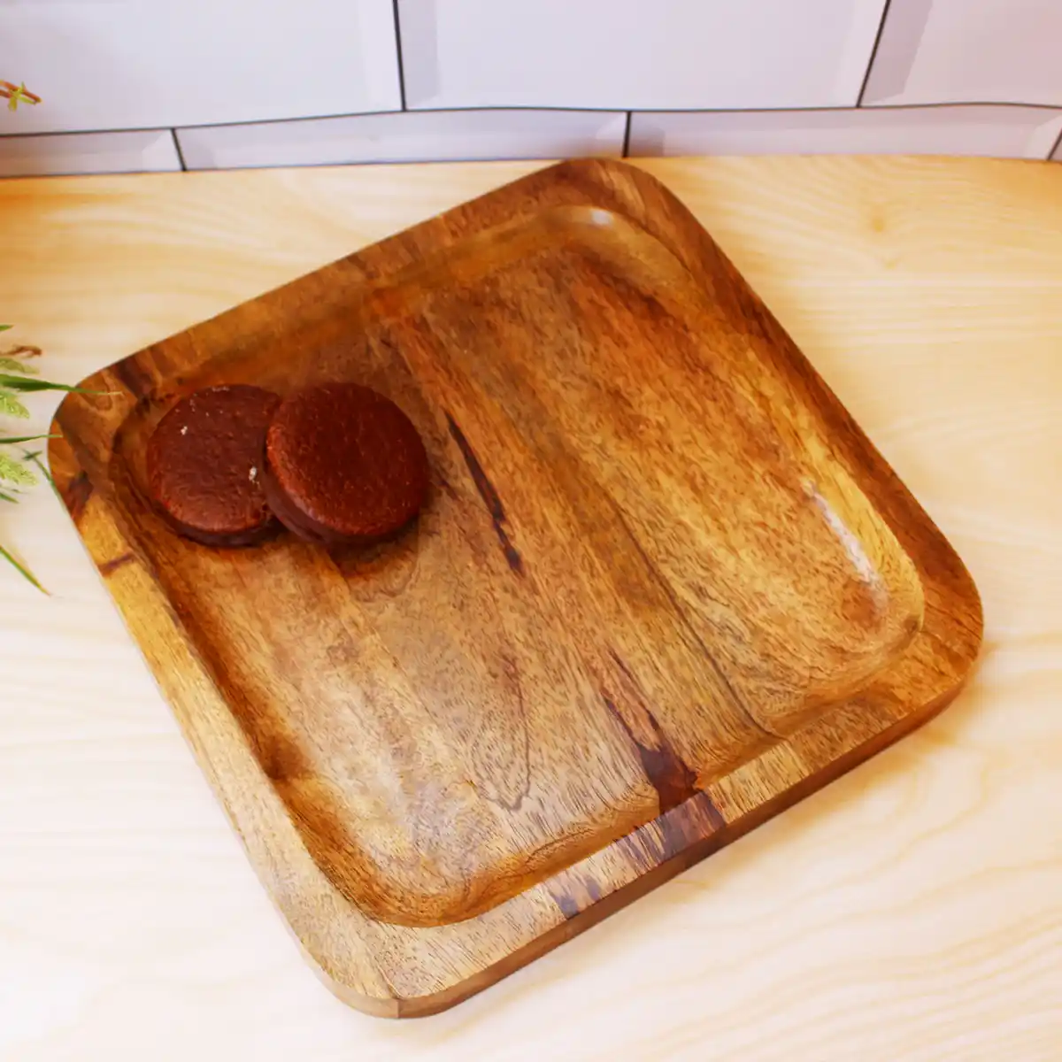 Square Wood Platter