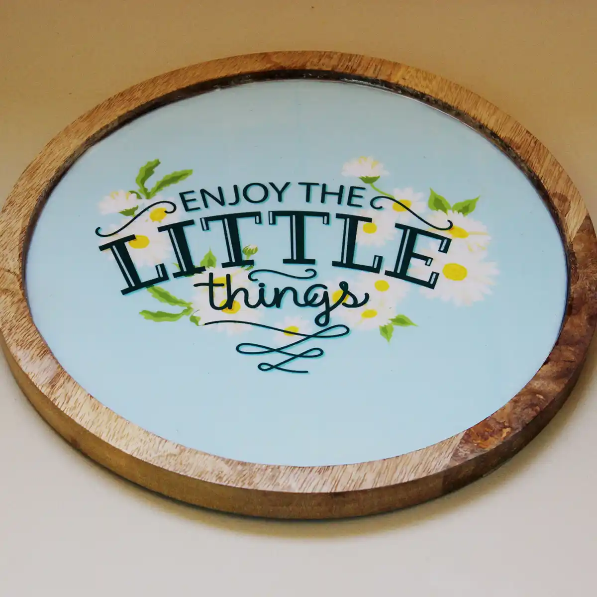 Enjoy Little Round Serving Plate