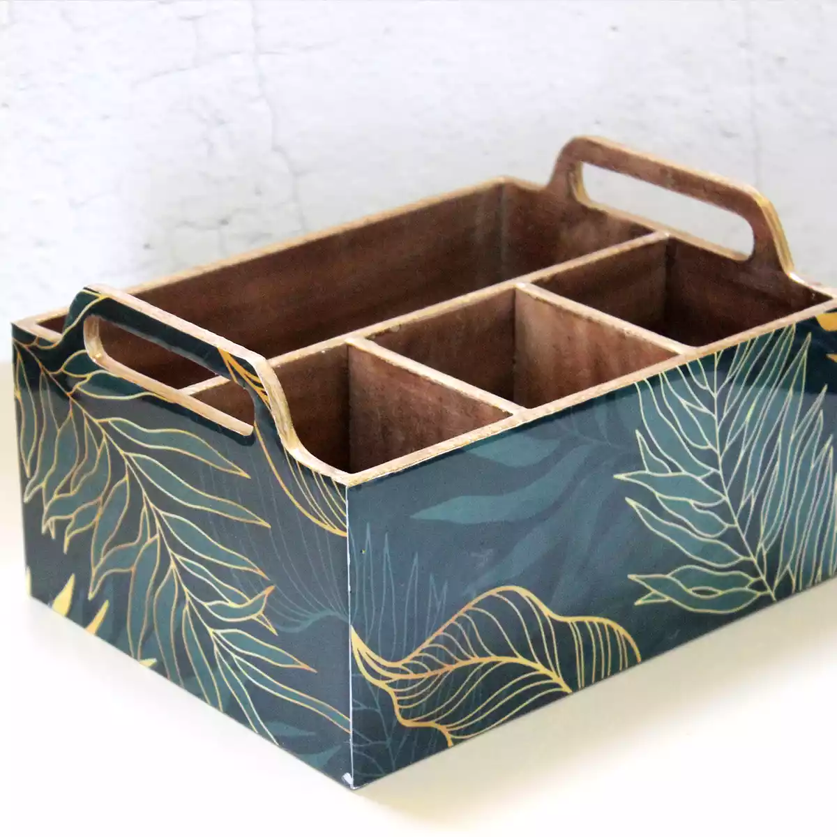 Leafy Gleam  Cutlery Holder