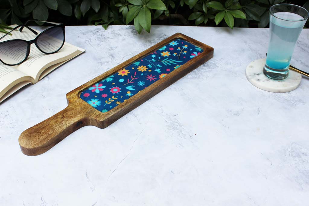 Cyanic Garden  Bat Serving Platter