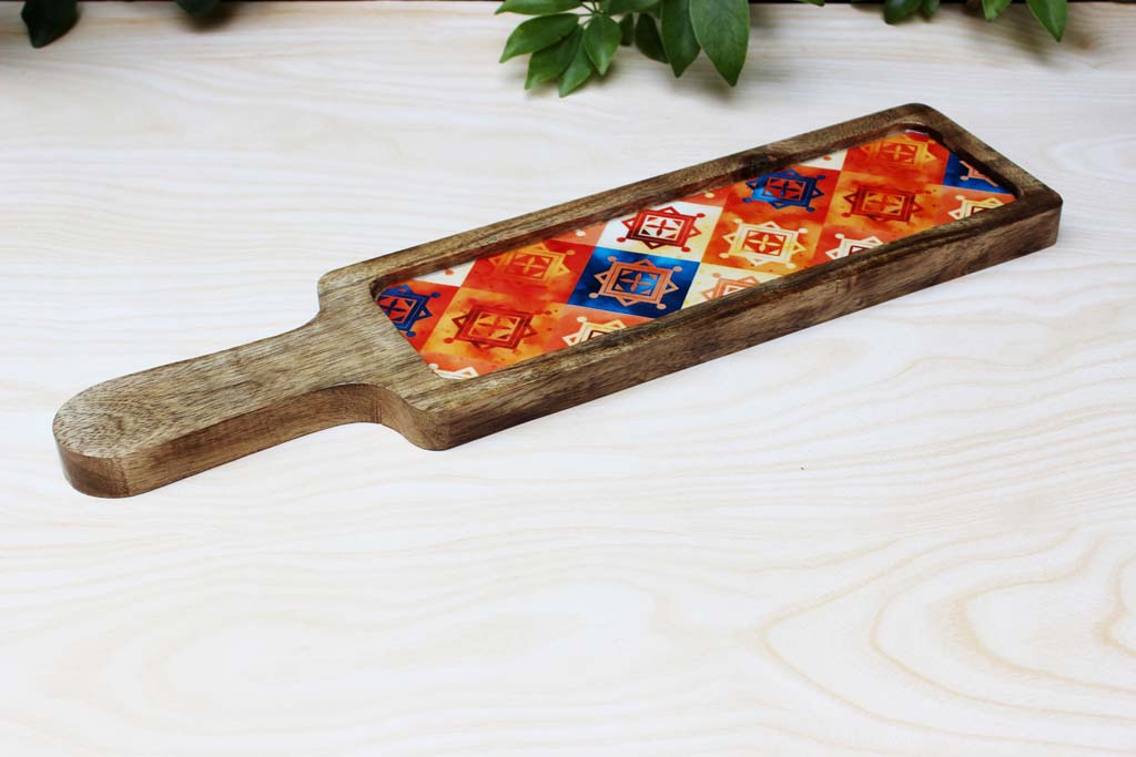 Geo Pop Fusion Bat Serving Platter