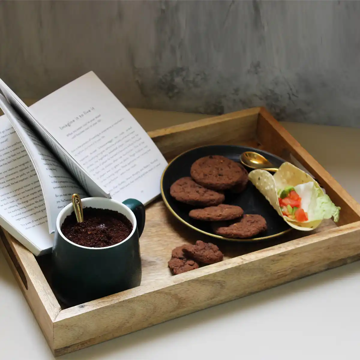 Wooden Rectangular Tray