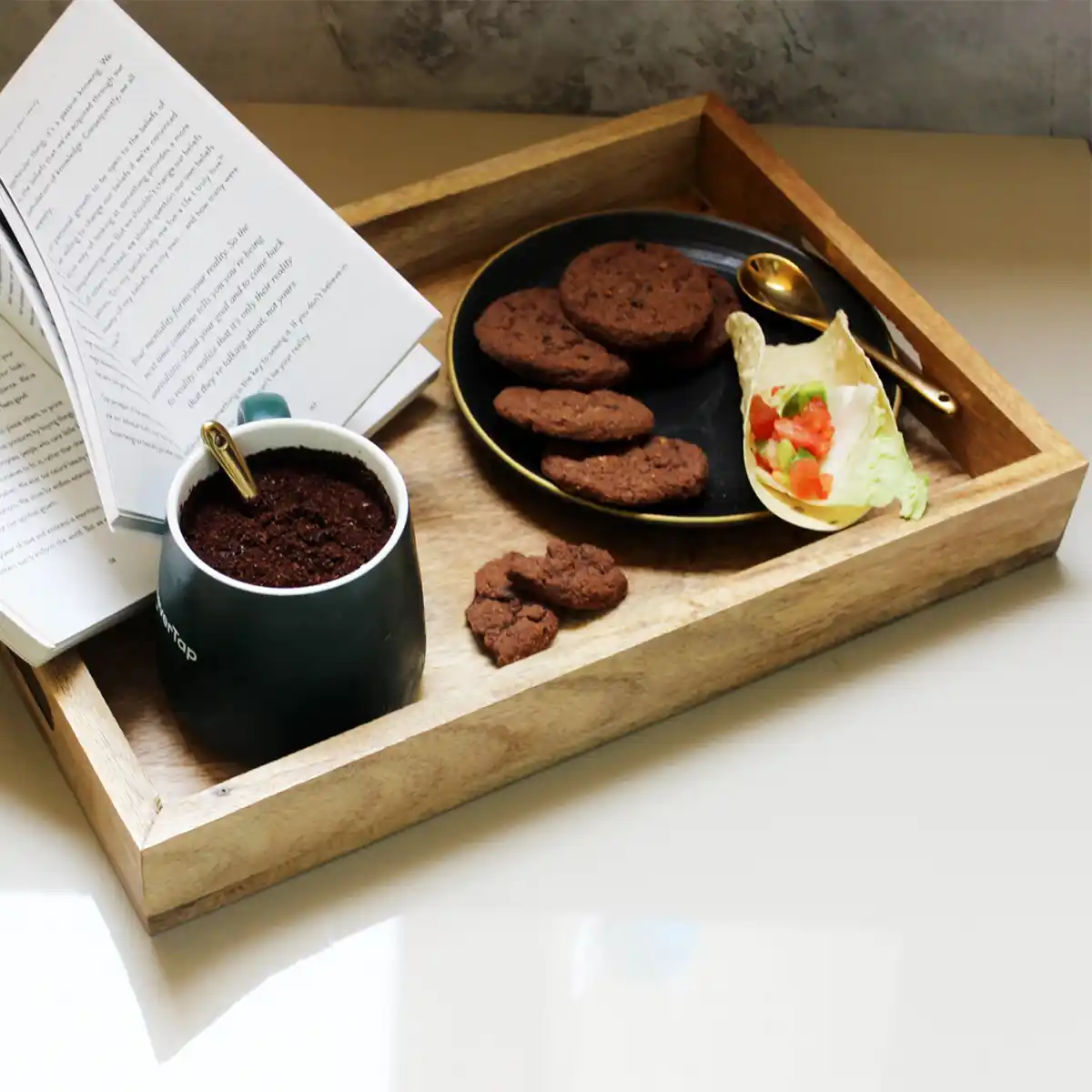 Wooden Rectangular Tray