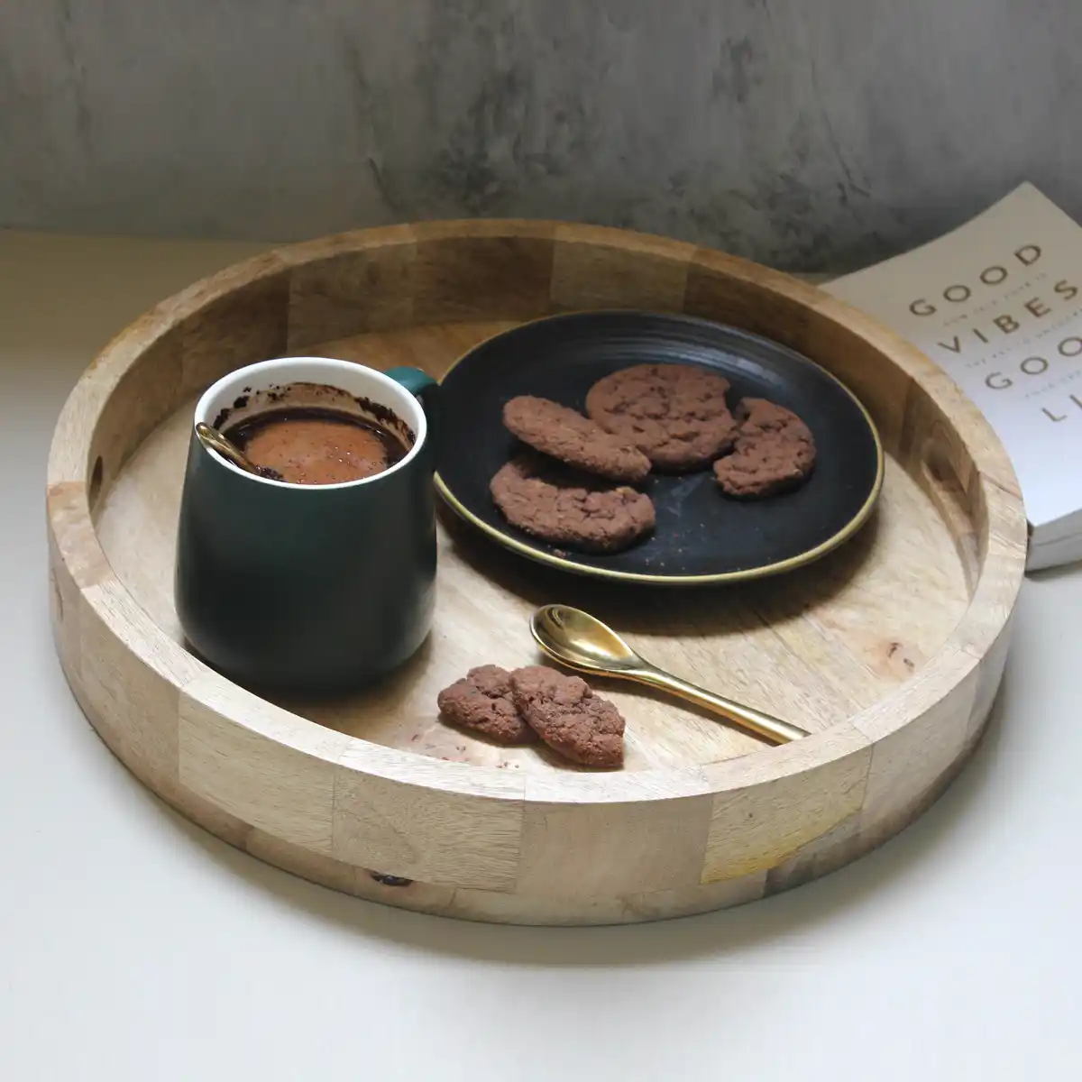 Wooden Round Tray