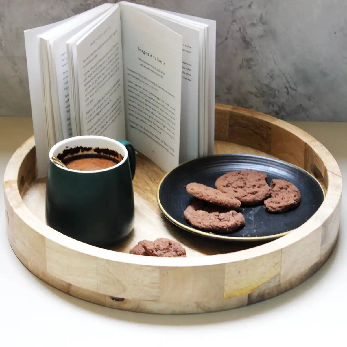 Wooden Round Tray