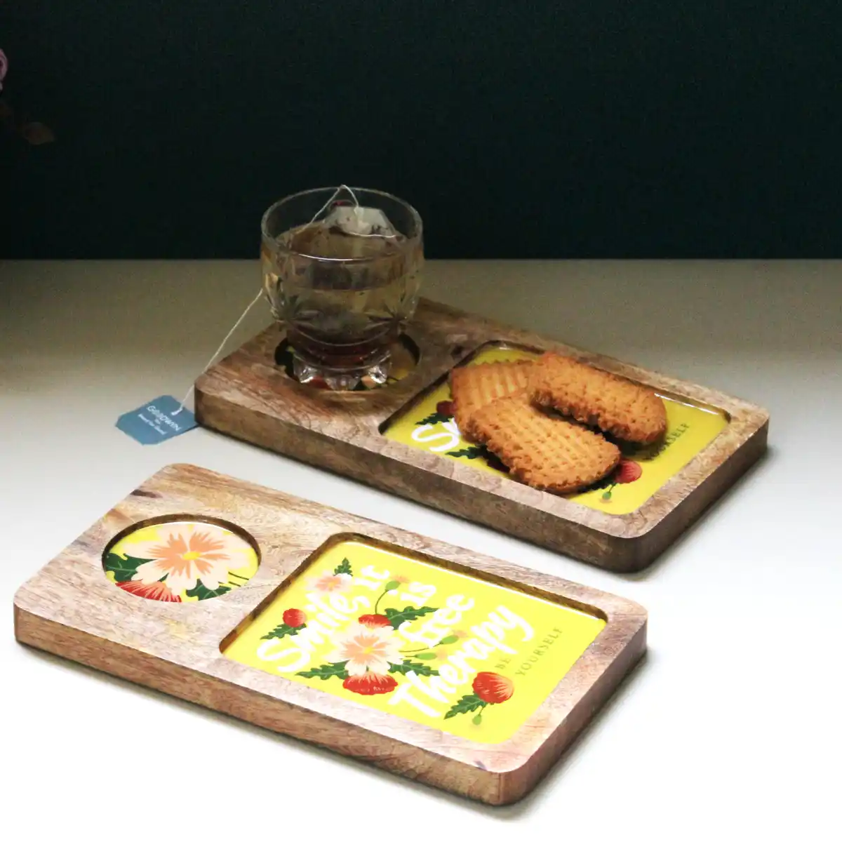 Smile Therapy Coaster Tray