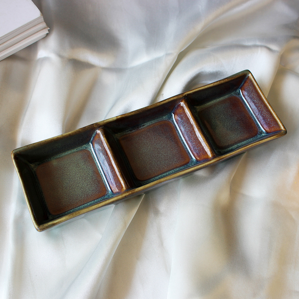 Forest Fusion Triple Dipper Tray