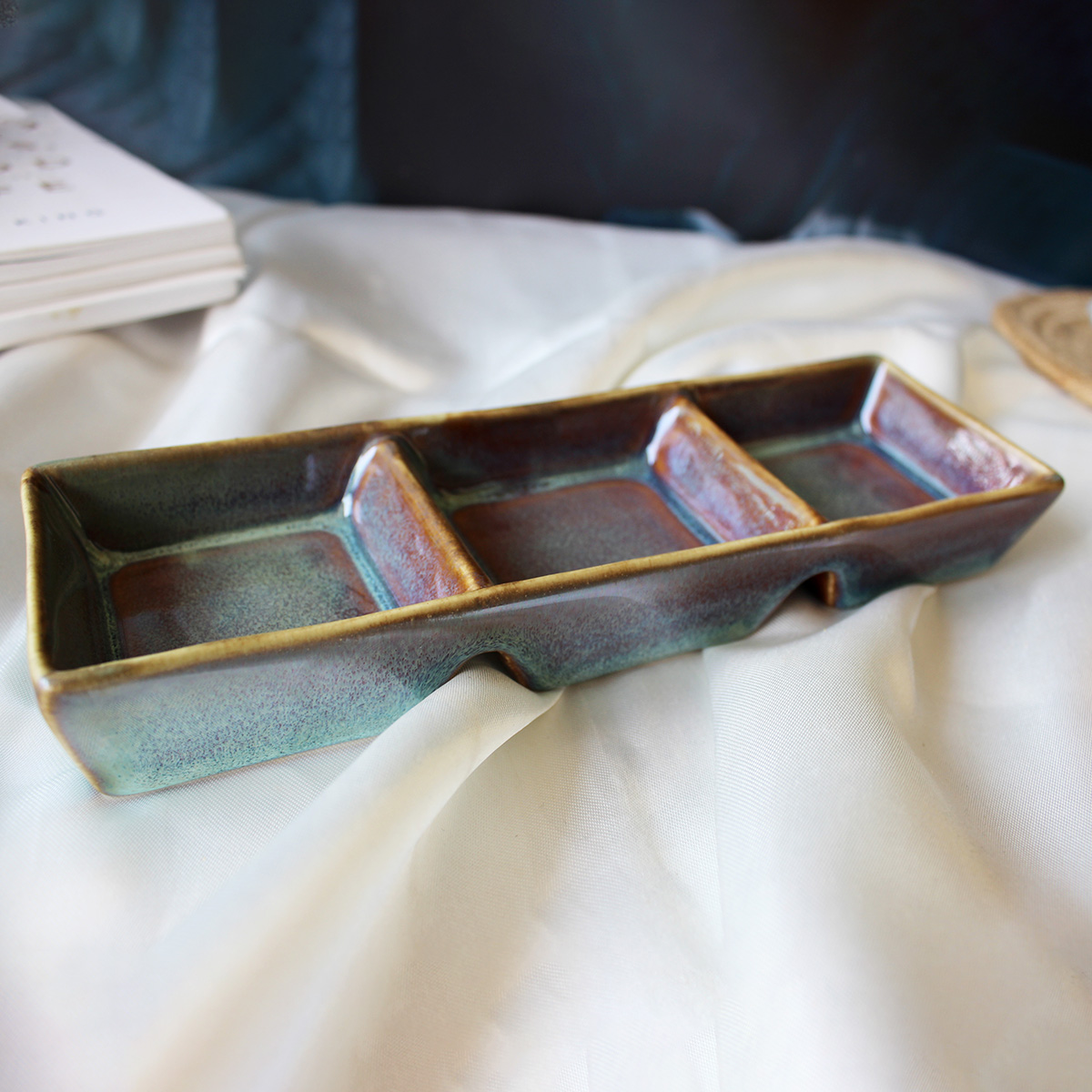 Forest Fusion Triple Dipper Tray
