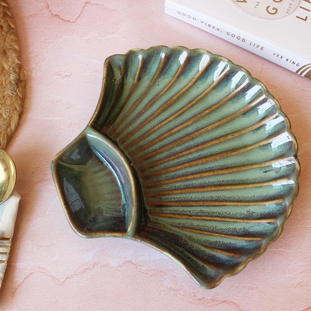 Forest Fusion Big Shell Chip Delight Platter