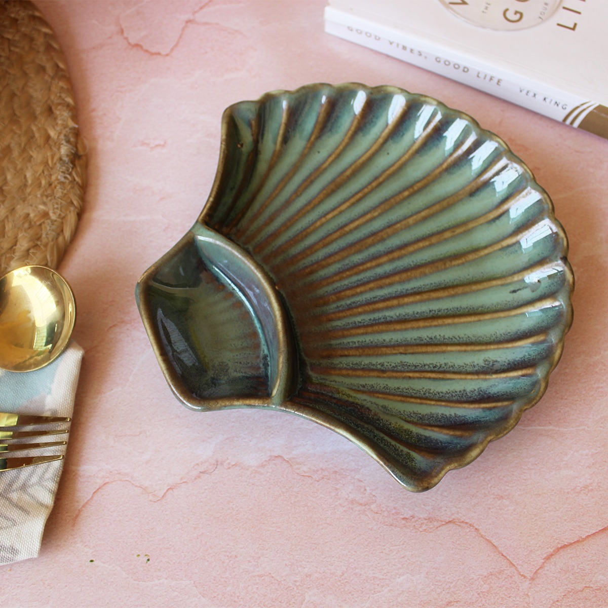 Forest Fusion Big Shell Chip Delight Platter