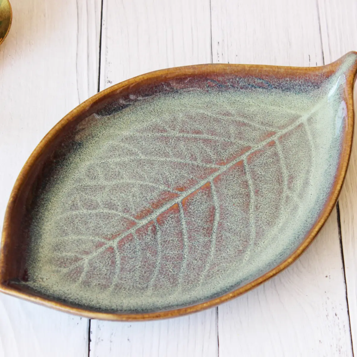 Forest Fusion Whimsy Leafy Platter