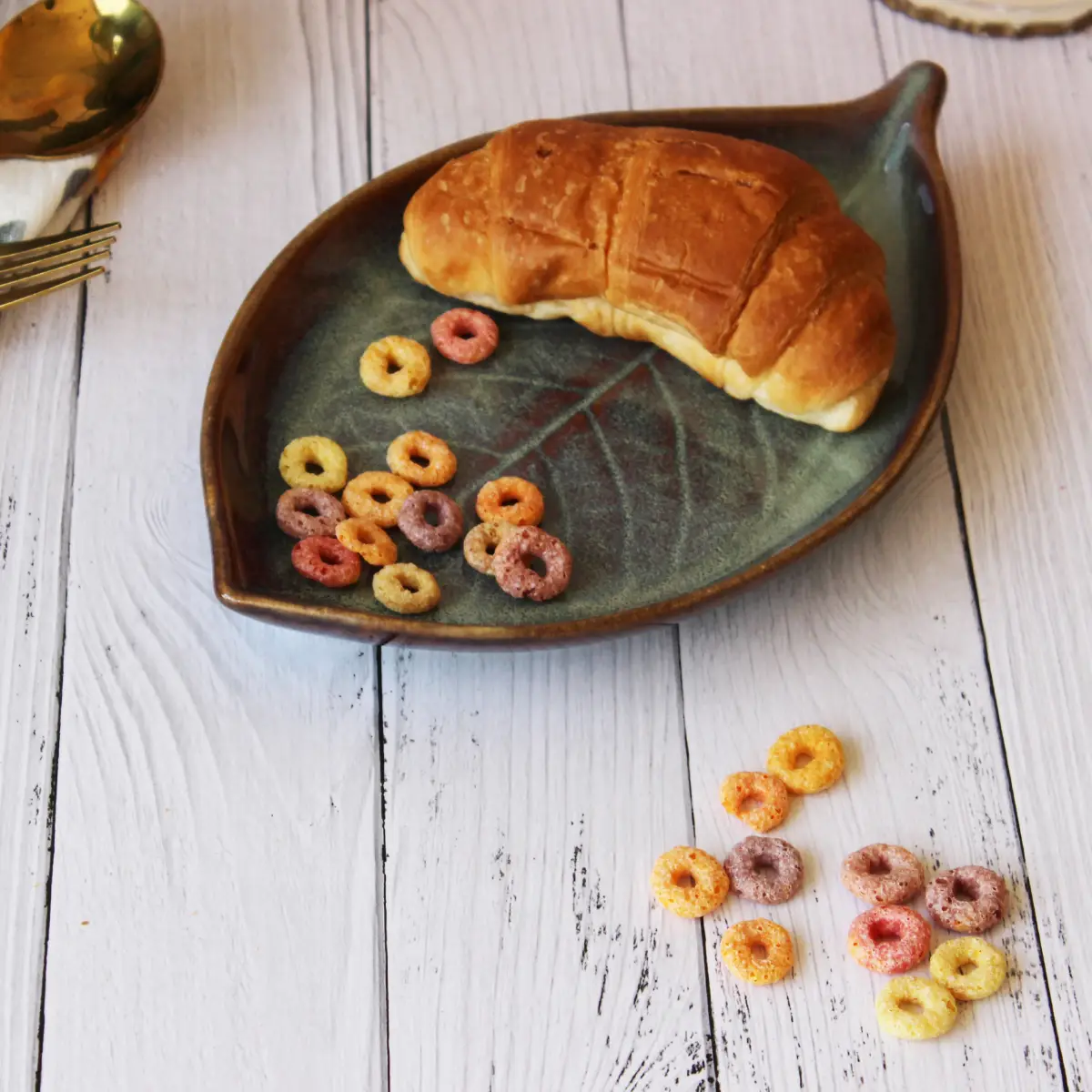 Forest Fusion Whimsy Leafy Platter