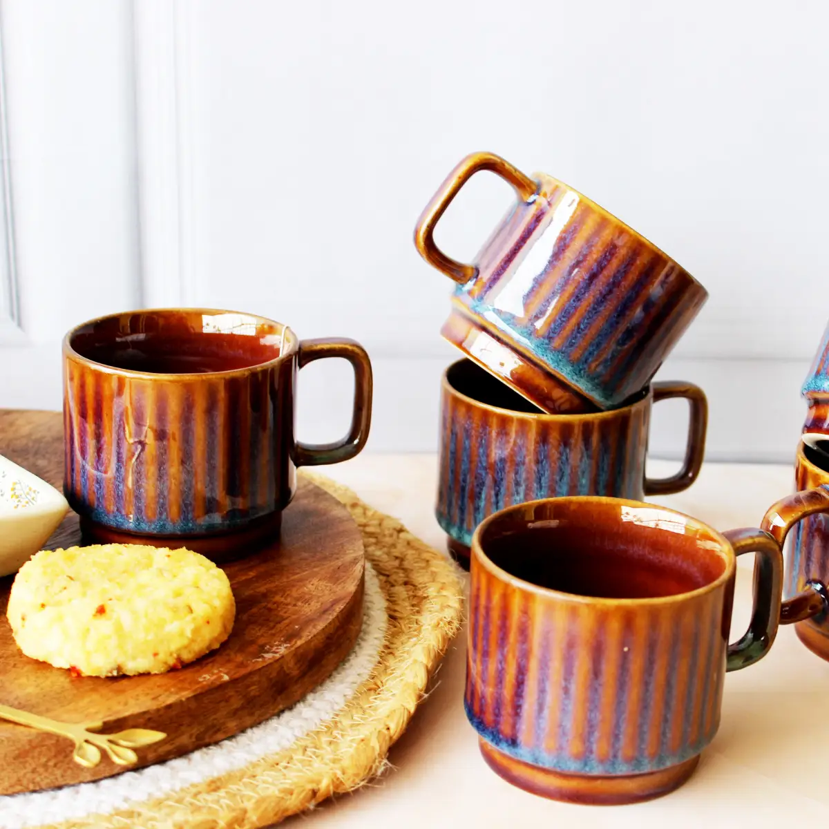 Ocean Breeze Tea Time Cup Set of 6