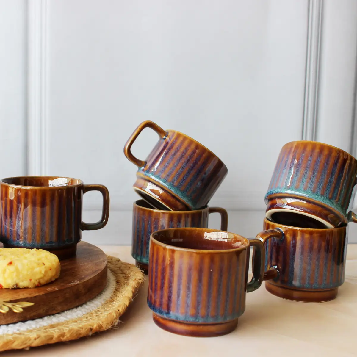 Ocean Breeze Tea Time Cup Set of 6