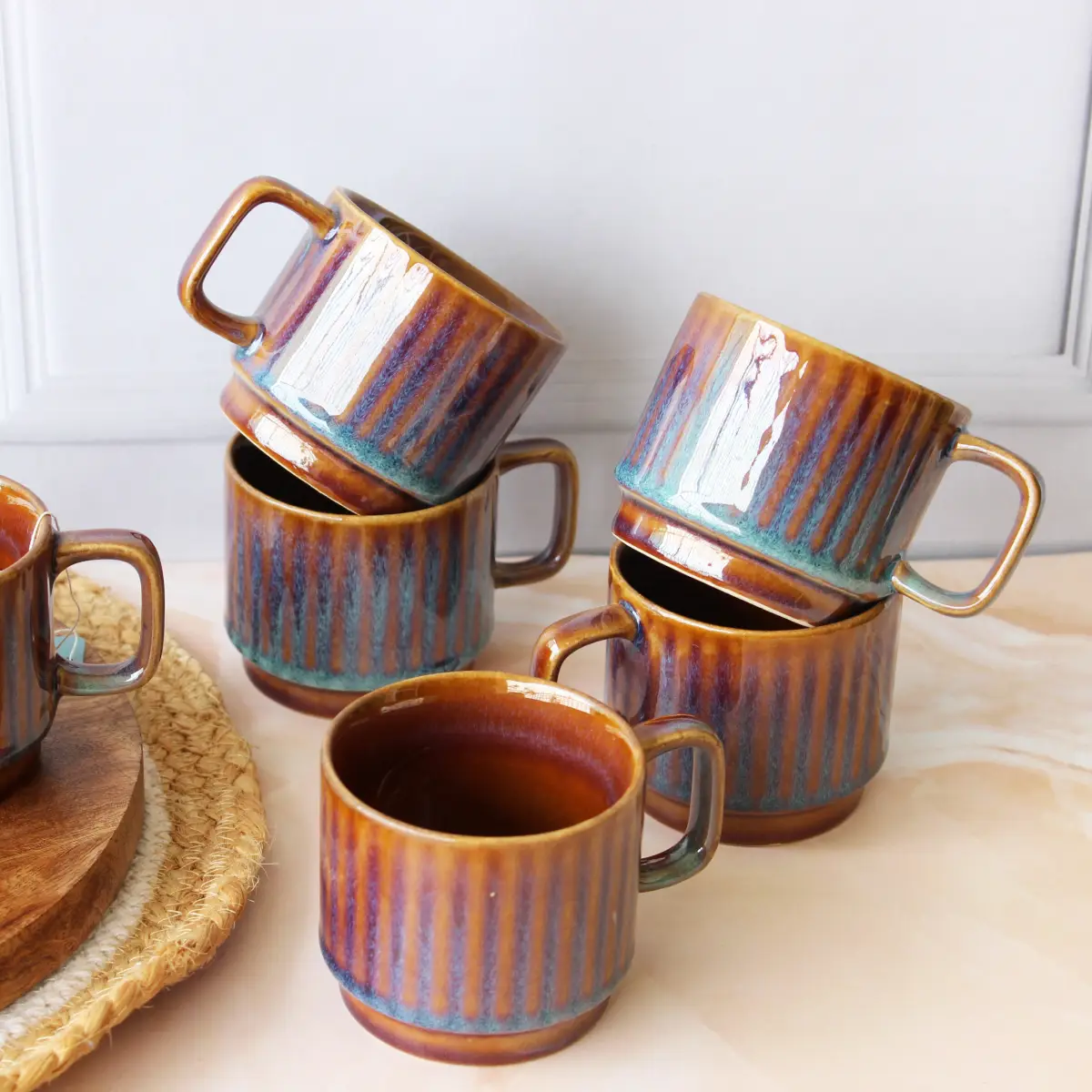 Ocean Breeze Tea Time Cup Set of 6