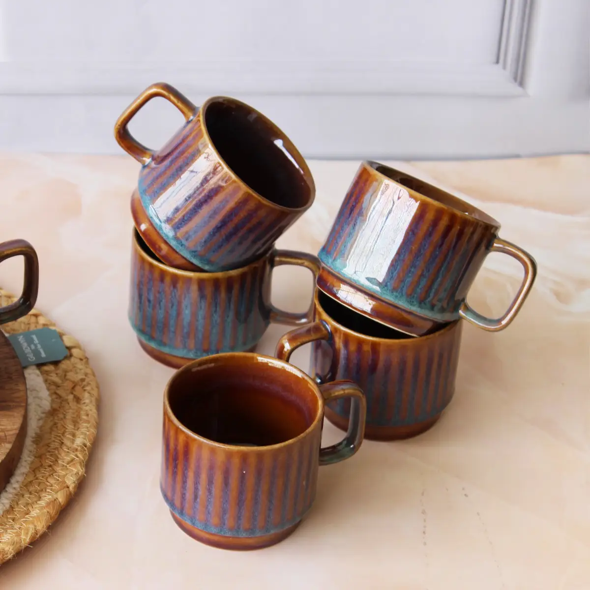Ocean Breeze Tea Time Cup Set of 6
