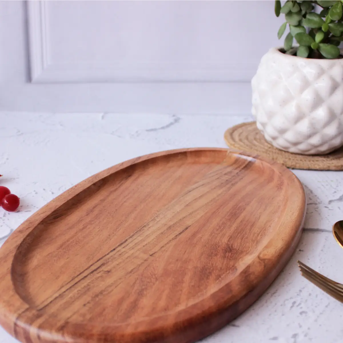 Serene Oval Serving Platter