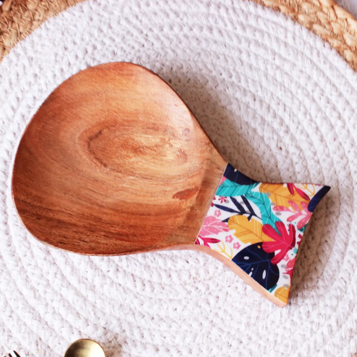 Tropical Splash Mangowood Spoon Rester