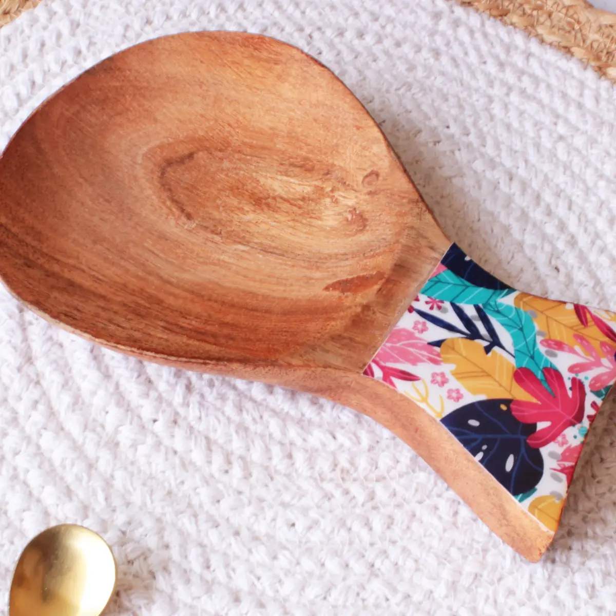 Tropical Splash Mangowood Spoon Rester