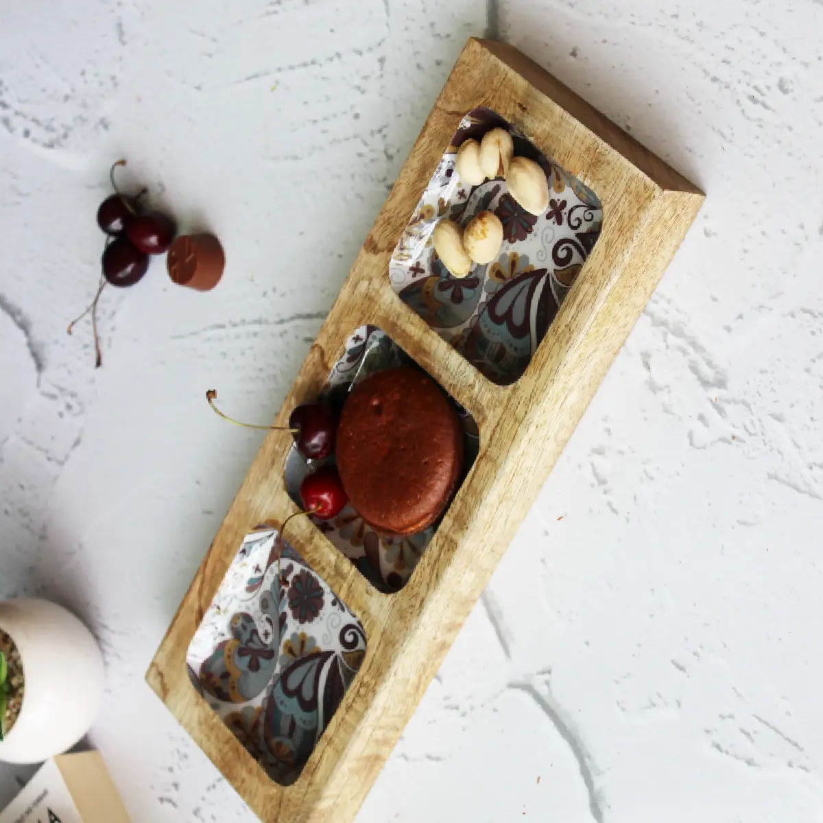 Boho Paisley Triple Threat Serving Tray