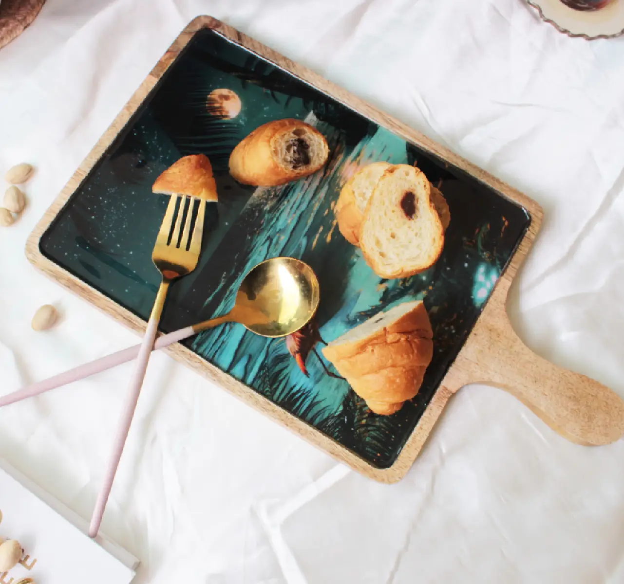 Moonbeams Flamingos Magic Platter Paradise