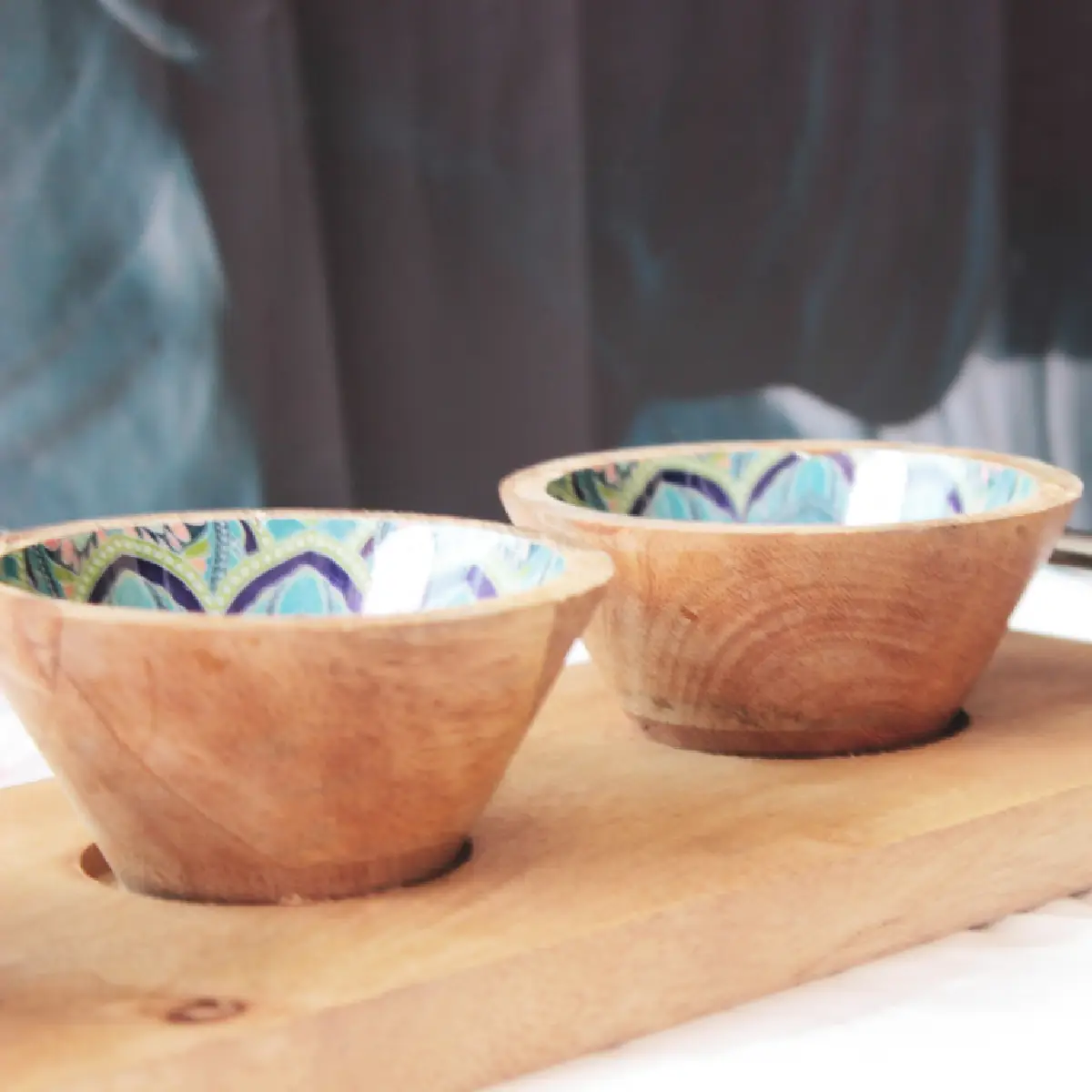 Mystic Mandala HandlePlus Trio Bowl with Serving Tray