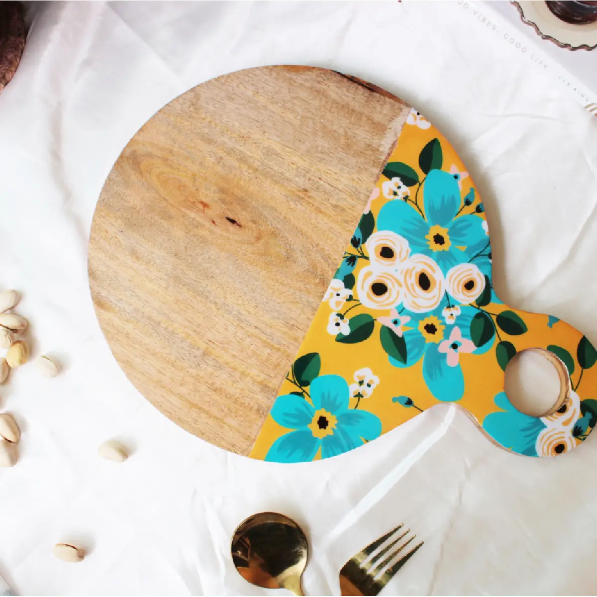 Brightside Blooms ServeEase Round Platter