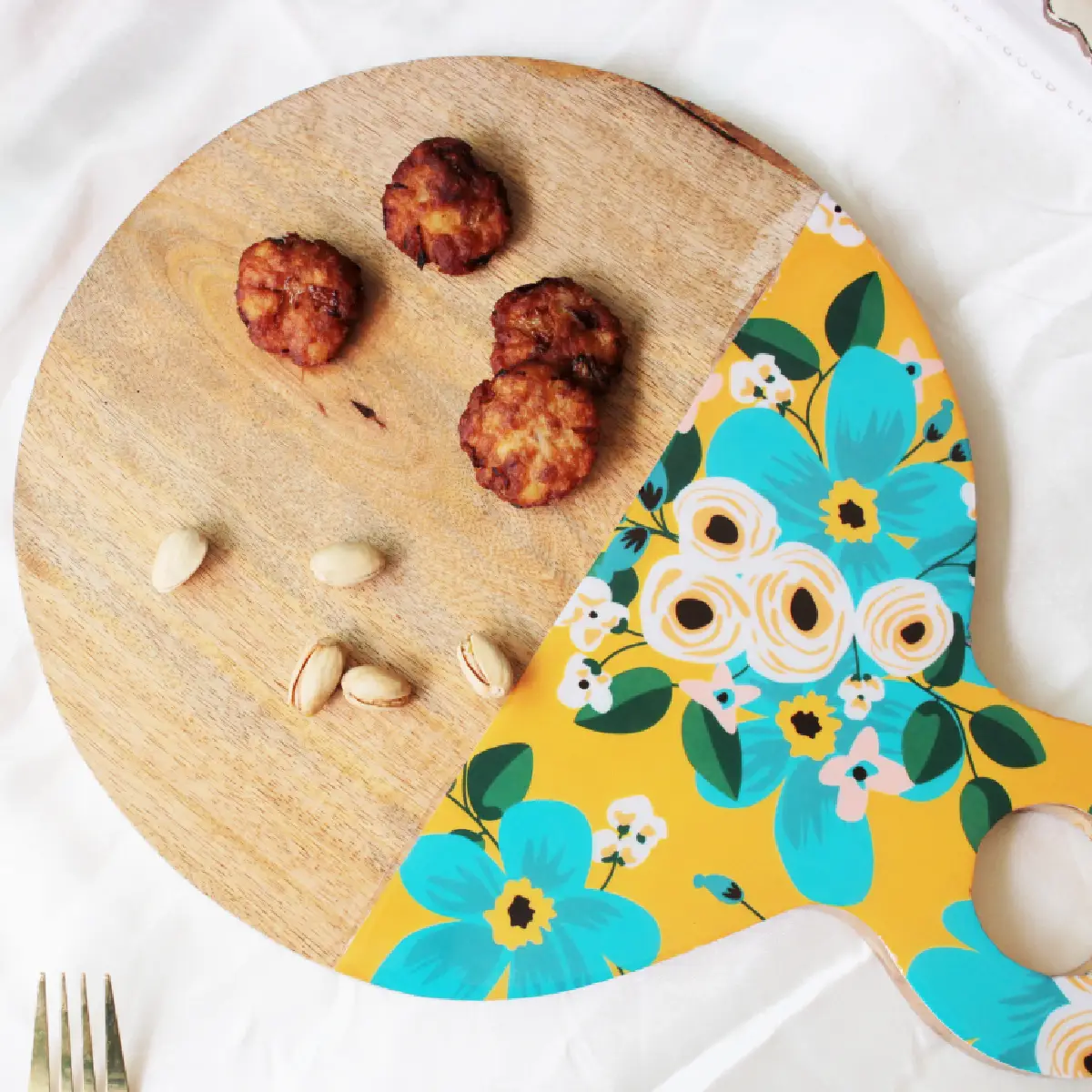 Brightside Blooms ServeEase Round Platter