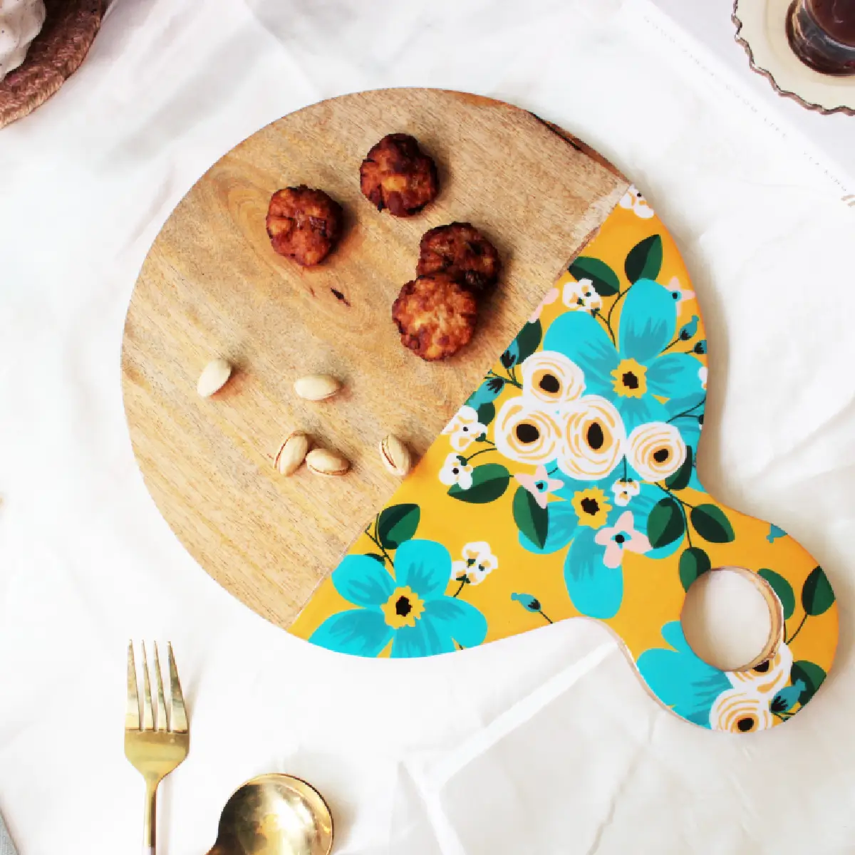 Brightside Blooms ServeEase Round Platter