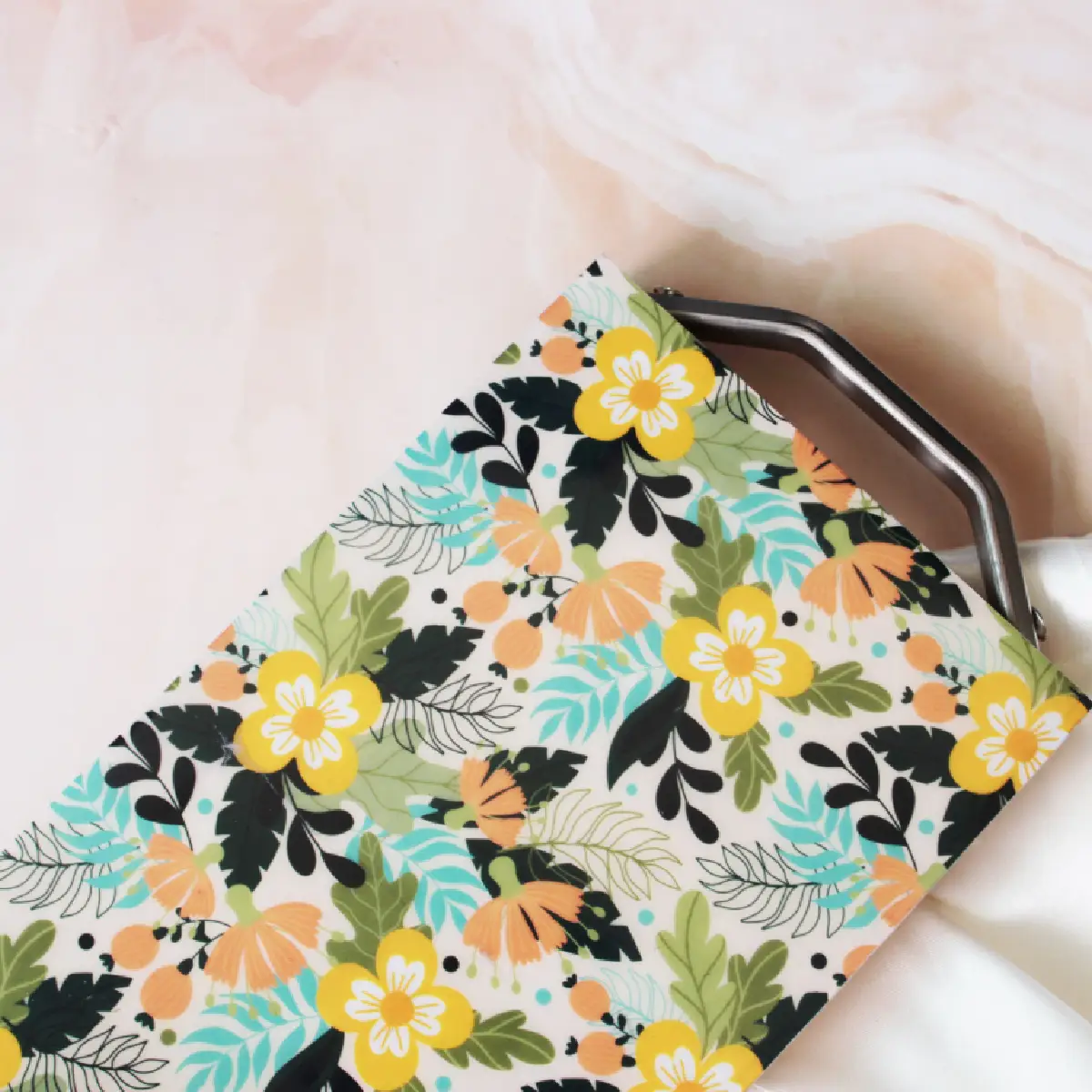 Sunnyside Gardenia EntertainEase Platter with Serving Bowl