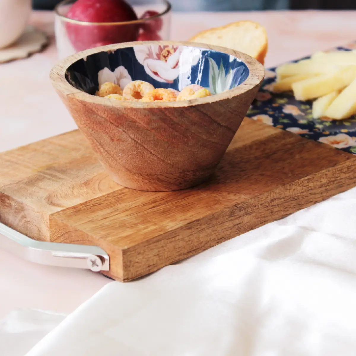 Spring Blooms EntertainEase Platter with  Serving Bowl