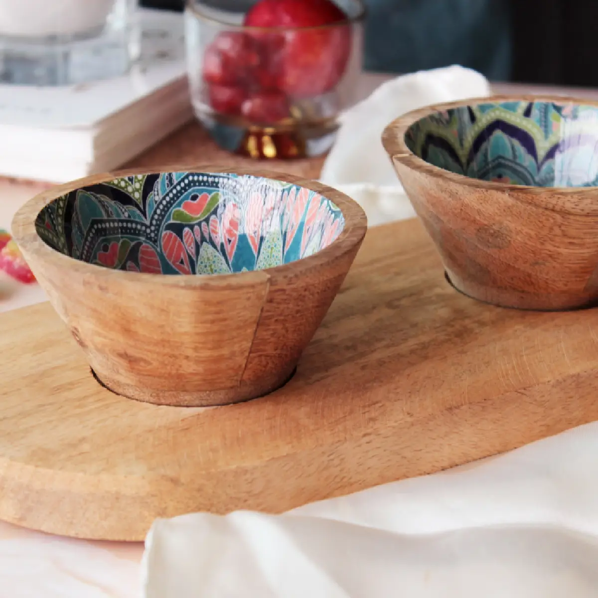 Mystic Mandala Serving Bowl Trio Tray