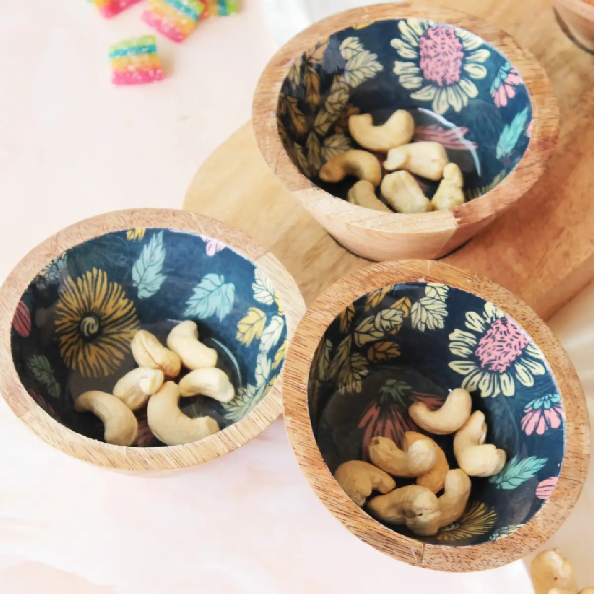 Timeless Bloom Serving Bowl Trio Tray