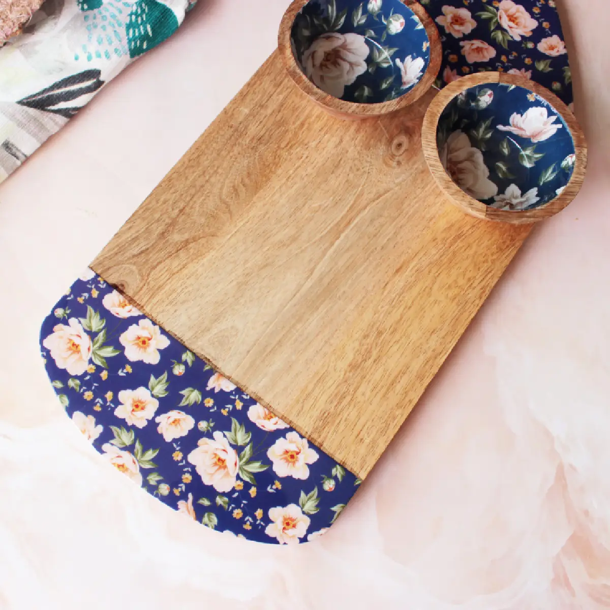 Spring Blooms Coastal Cruise Platter with Serving Bowl