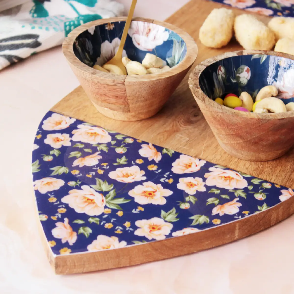 Spring Blooms Coastal Cruise Platter with Serving Bowl