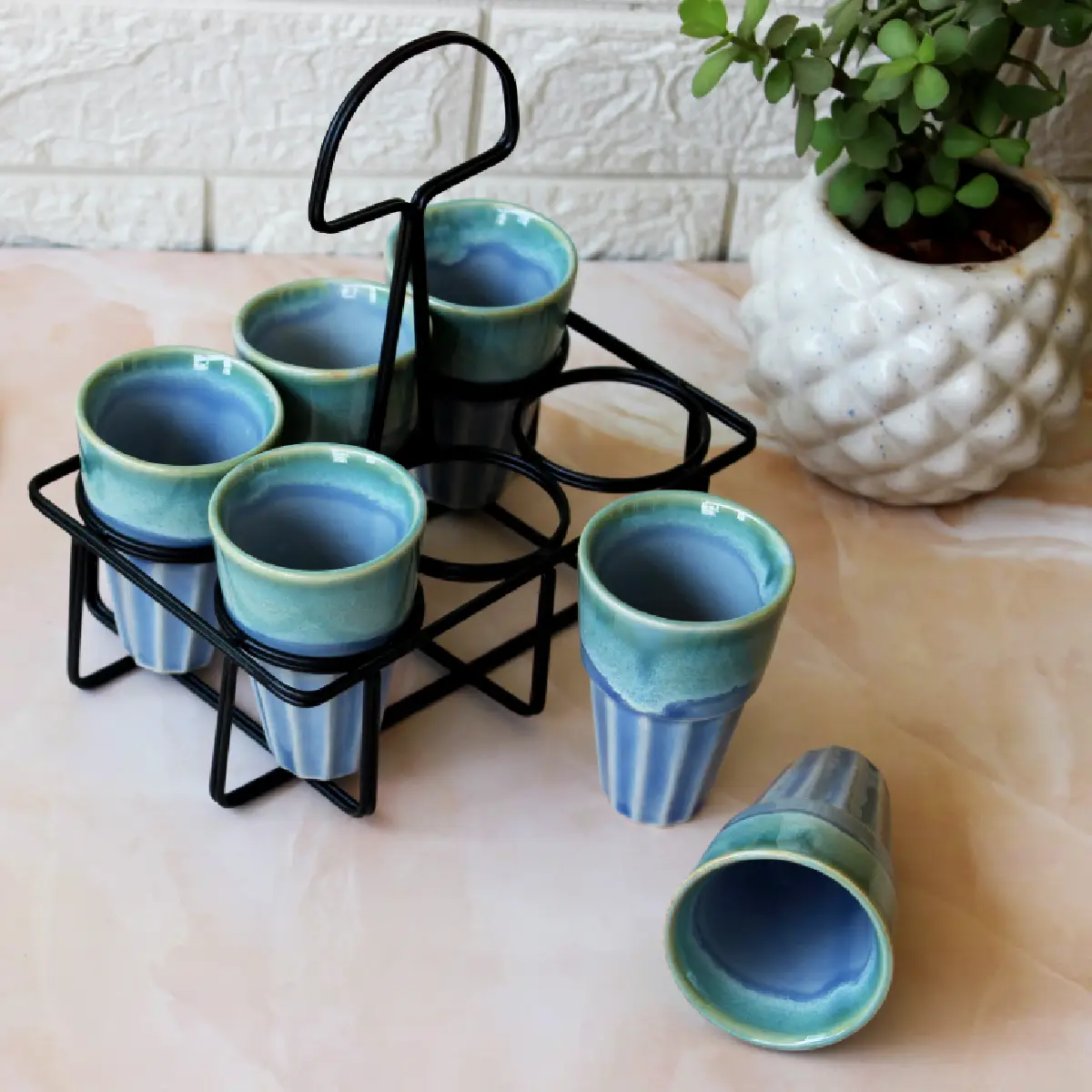 Neelaambar Pyala with Stand