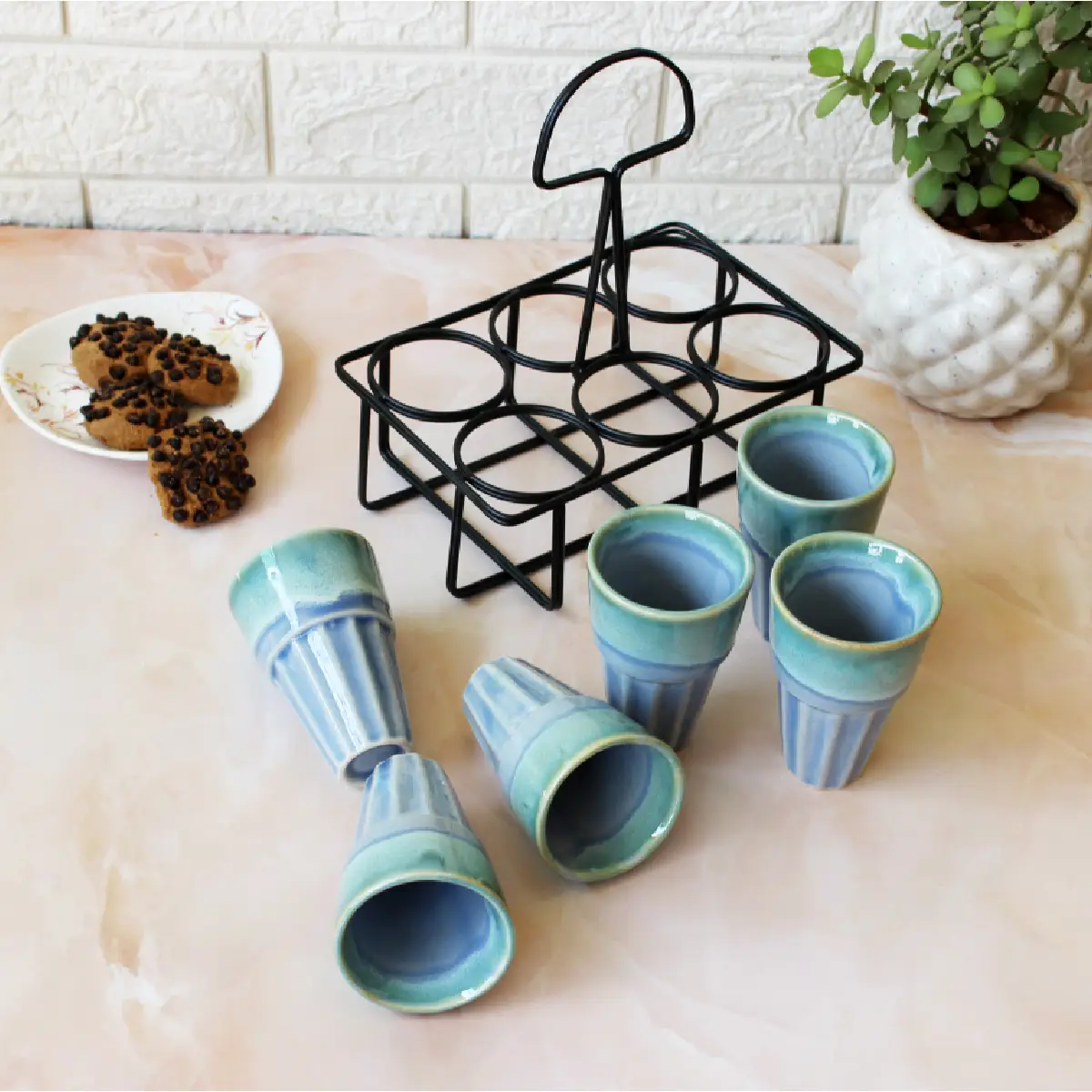 Neelaambar Pyala with Stand