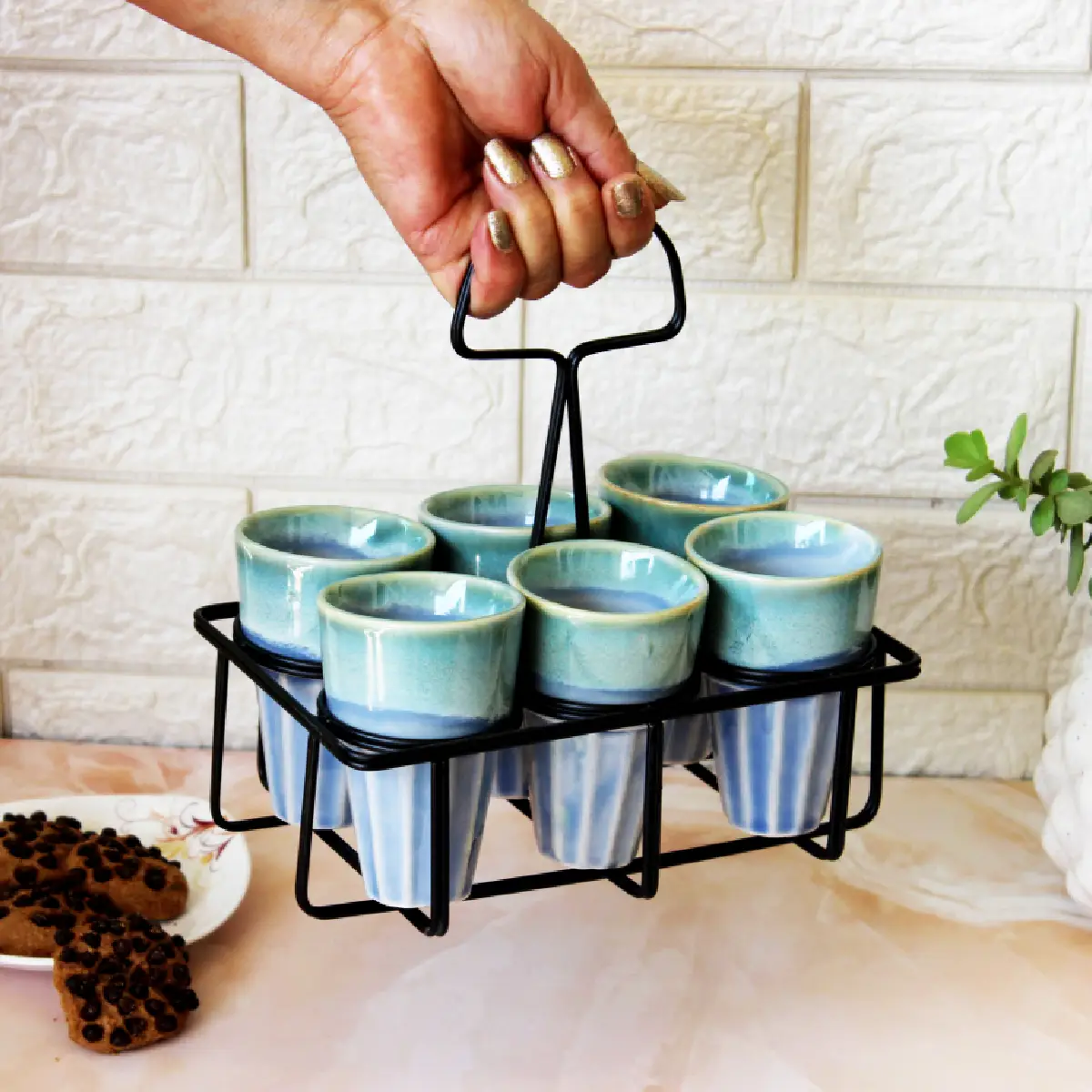 Neelaambar Pyala with Stand