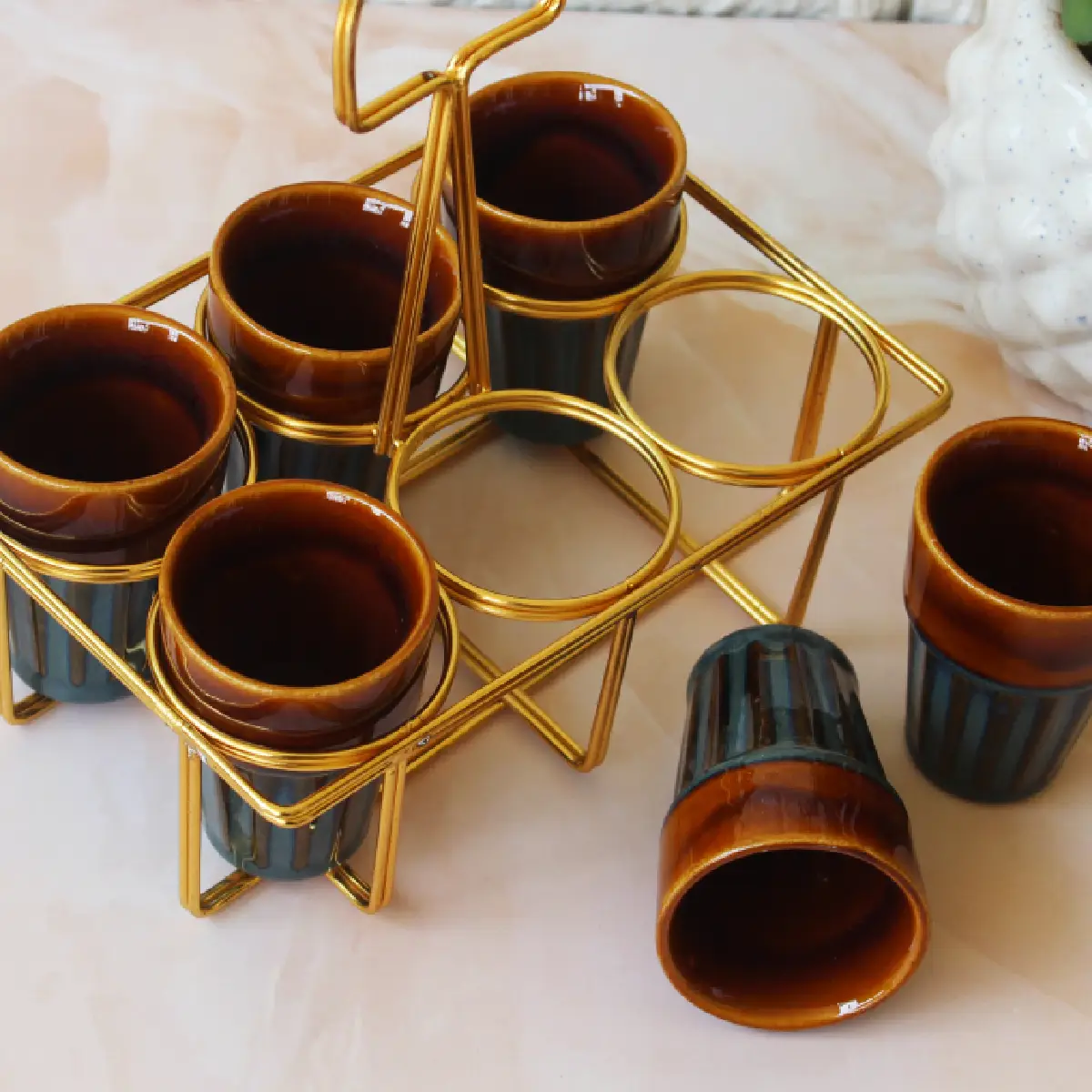 Neeli Dharti Pyala with Stand