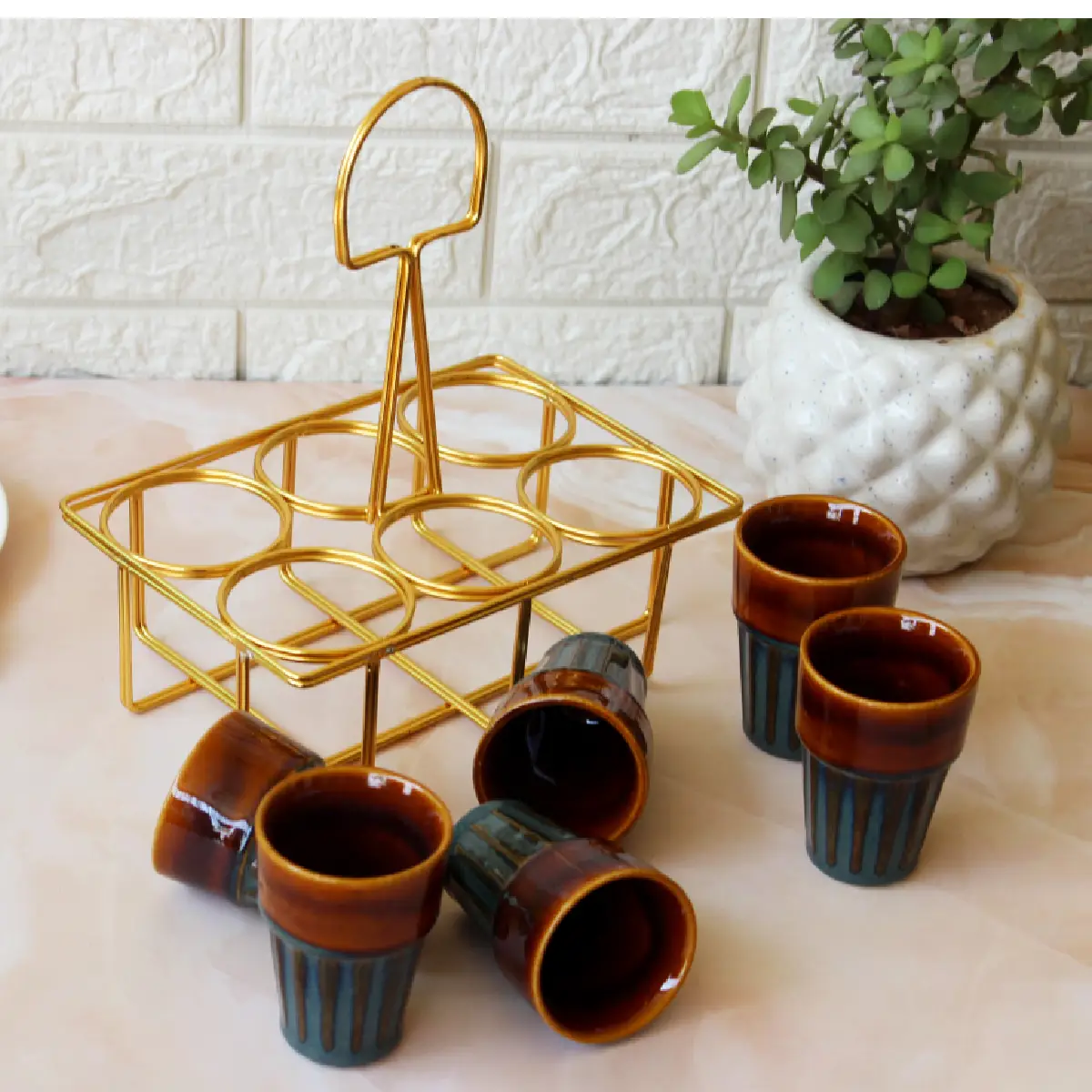 Neeli Dharti Pyala with Stand