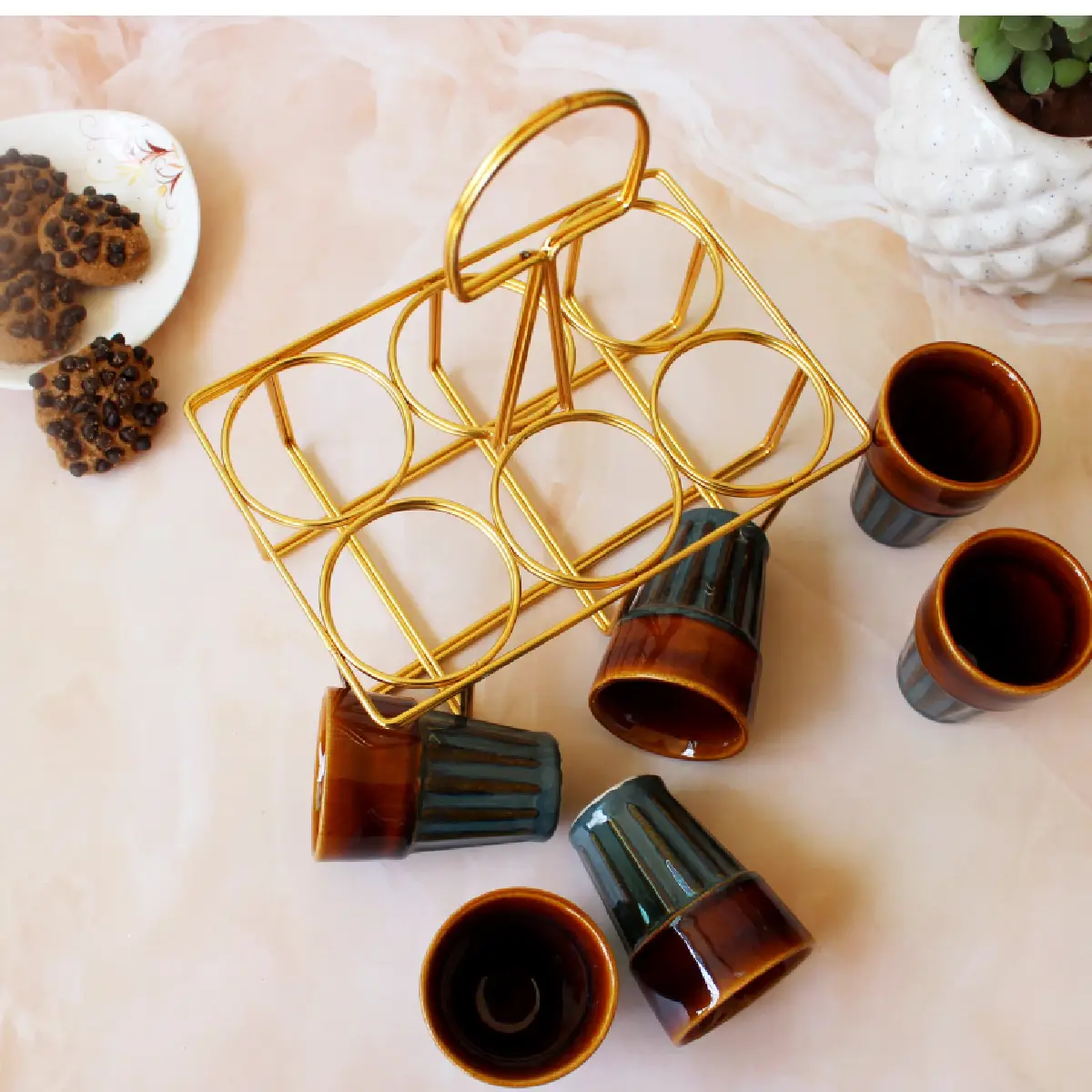 Neeli Dharti Pyala with Stand