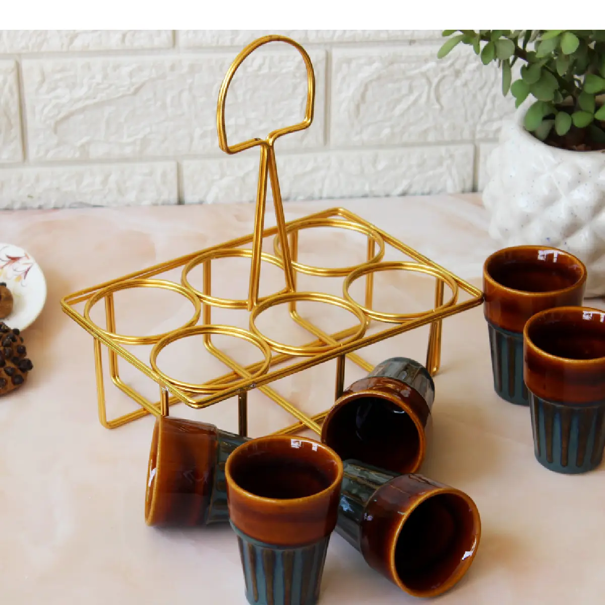 Neeli Dharti Pyala with Stand