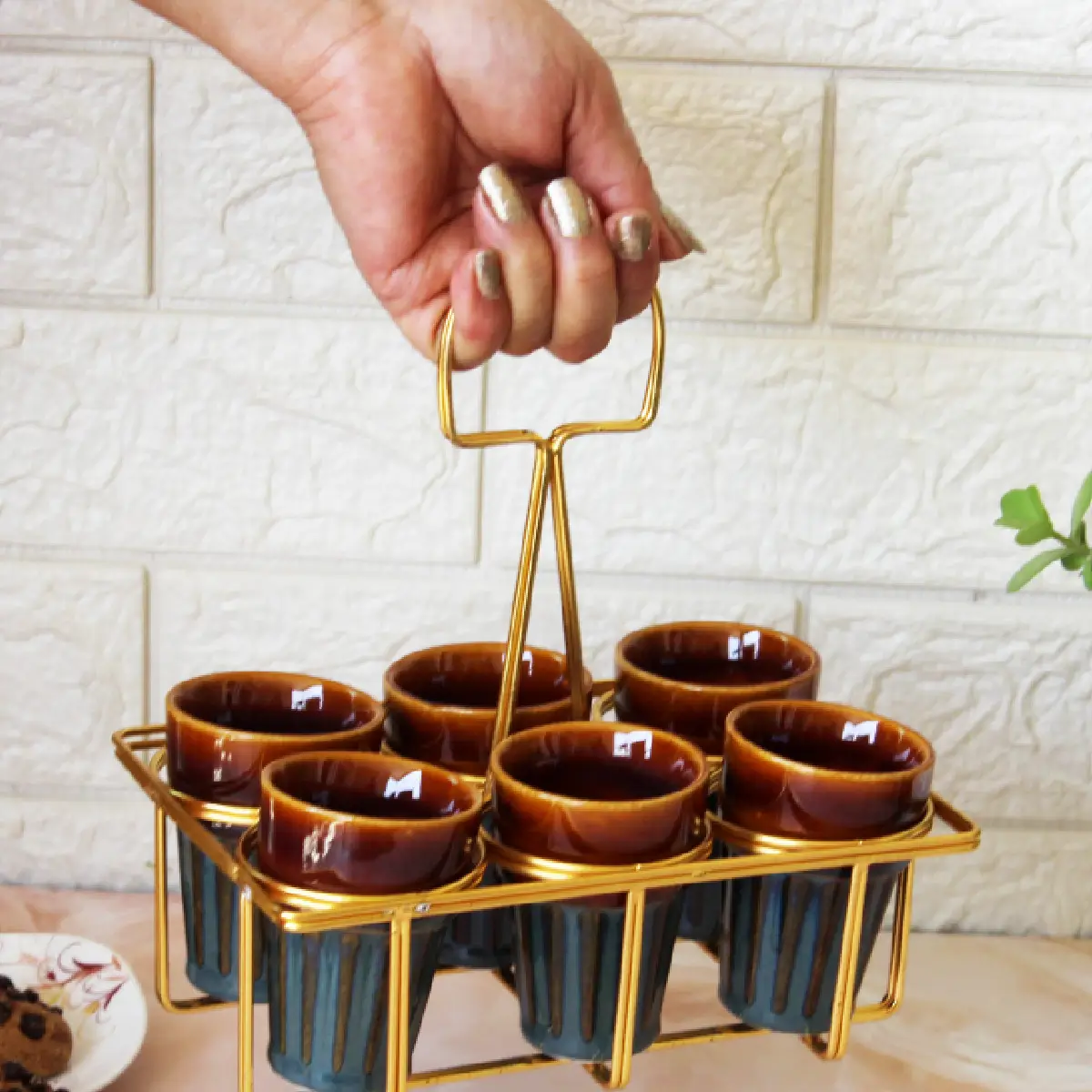 Neeli Dharti Pyala with Stand