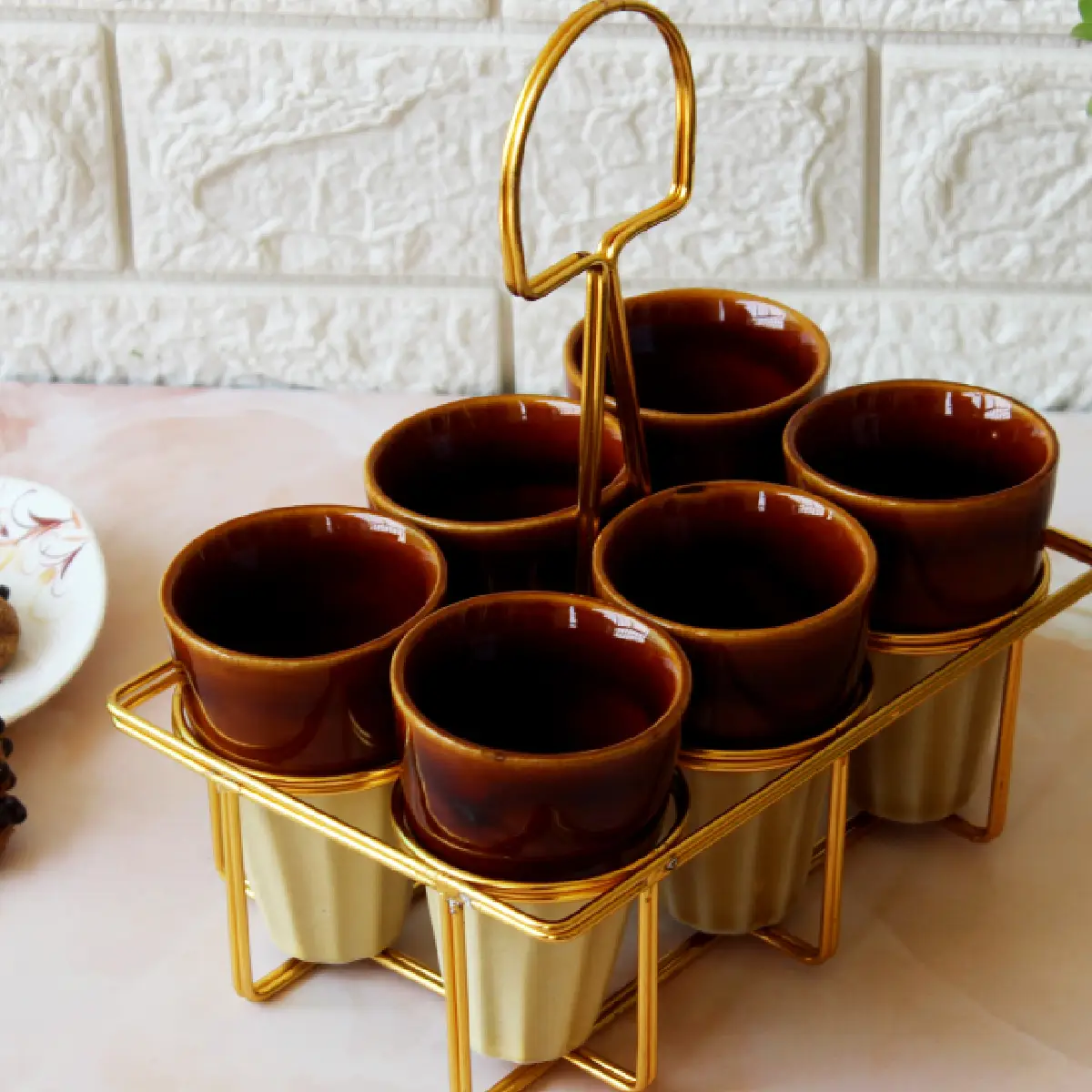 Khadi Rang Pyala with Stand