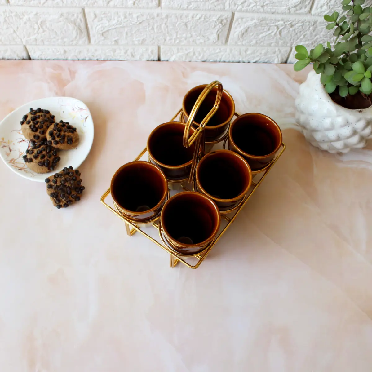 Khadi Rang Pyala with Stand