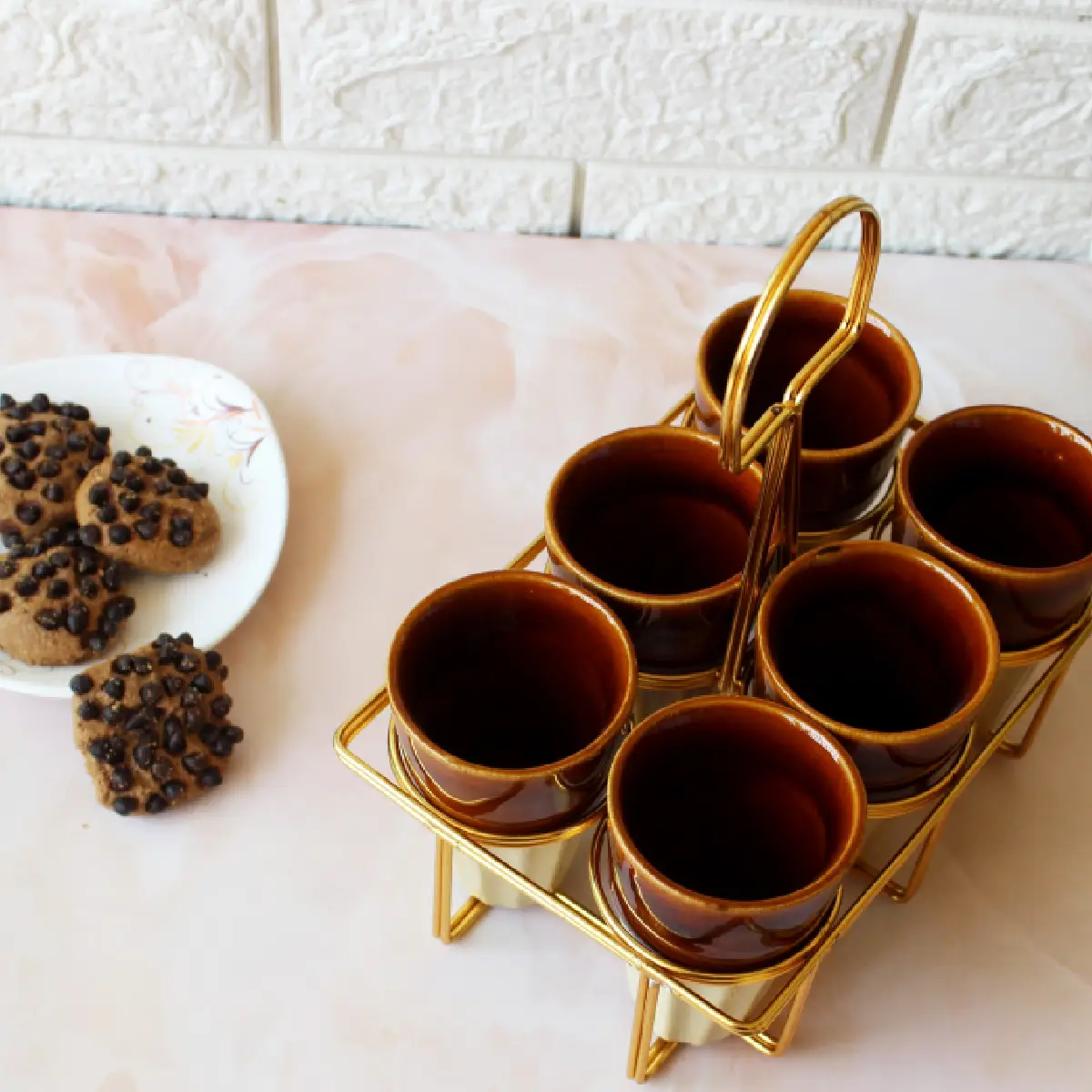 Khadi Rang Pyala with Stand